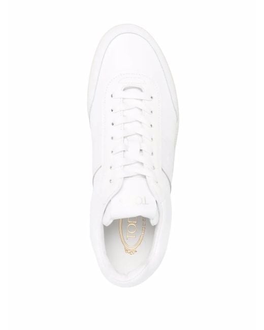 Tod's White Elegant Leather Sneakers for men