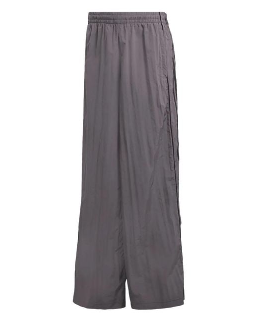 Adidas Gray Signature 3-Stripes Logo Trousers