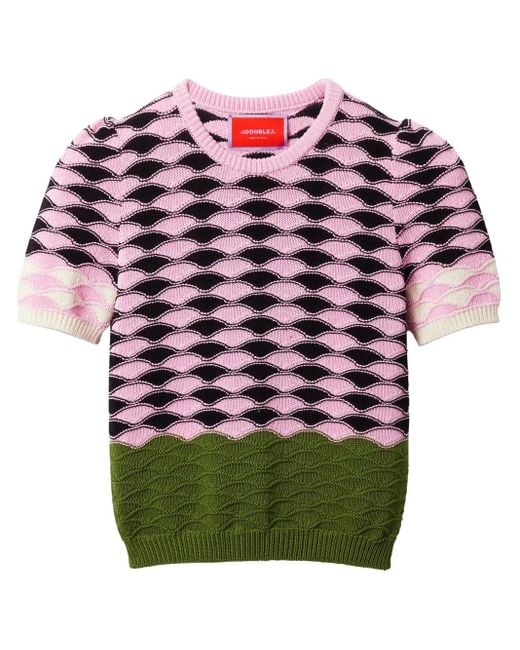 Camiseta Sunset LaDoubleJ de color Red