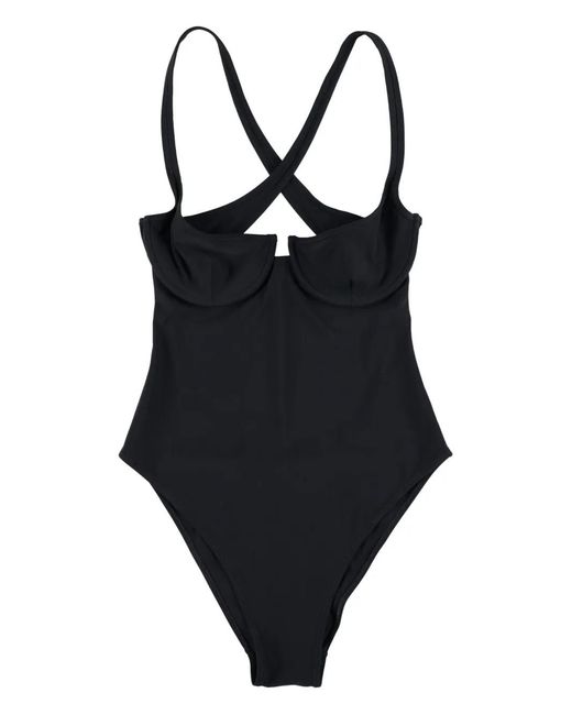 Lido Black Criss-Cross Swimsuit