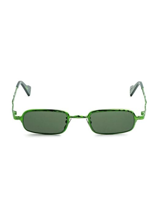 Kuboraum Green Z18 Rectangle-Frame Sunglasses
