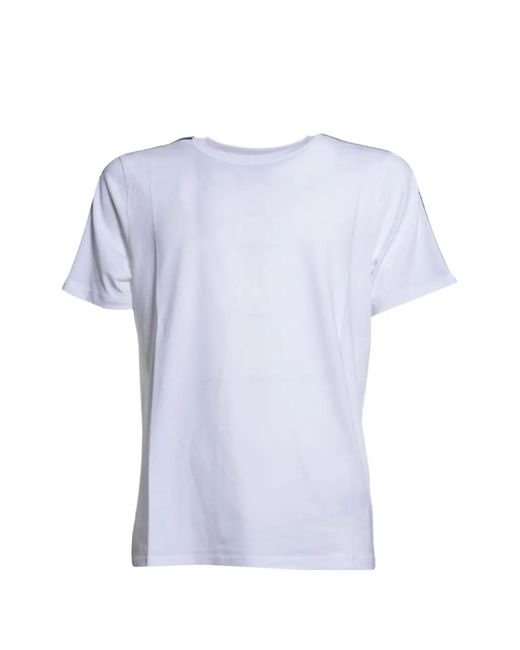 Gcds White Logo-Tape T-Shirt for men