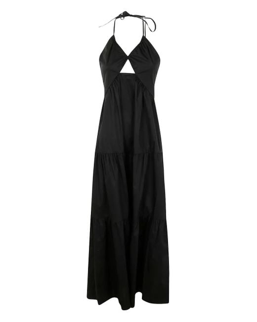 Twinset Black Maxikleid mit Cut-Outs