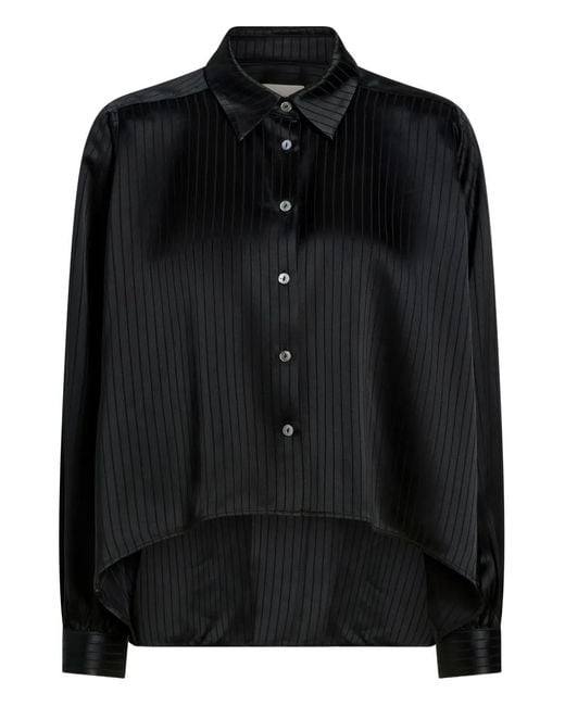 Cinq À Sept Black Georgia Stripe Top