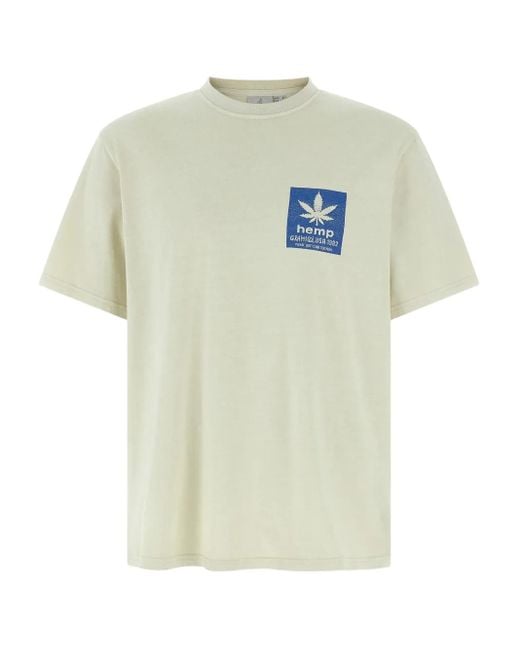 Gramicci White Hemp T-Shirt for men