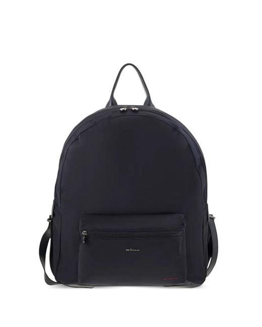 Zaino Con Logo E Zip di Kiton in Blue da Uomo