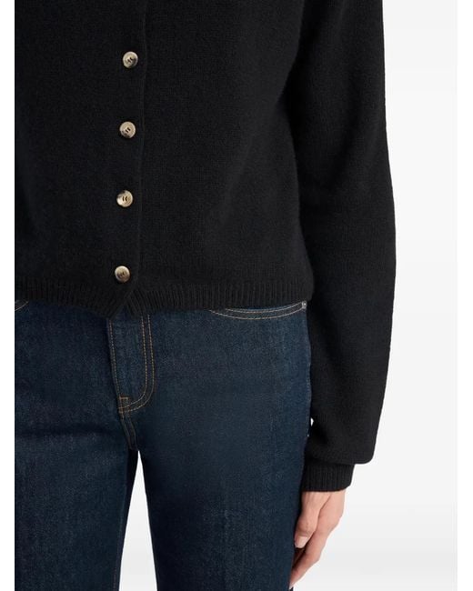 Khaite Blue Cardigan Annora En Marine De Minuit