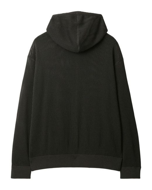 Hoodie à fermeture zippée Burberry pour homme en coloris Black