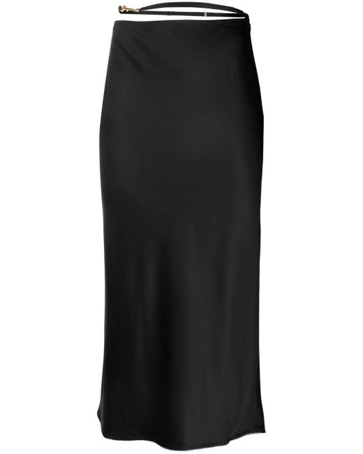 Jacquemus Black Straight Skirt