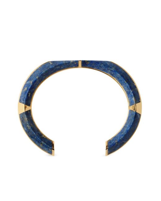 Burberry Blue Lapis Hollow Cuff Bracelet