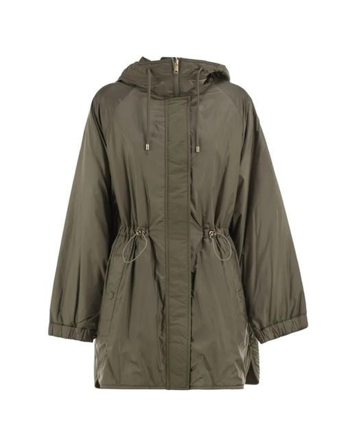 Weekend by Maxmara Gray Dalcamo Reversible Quilted Hooded Parka
