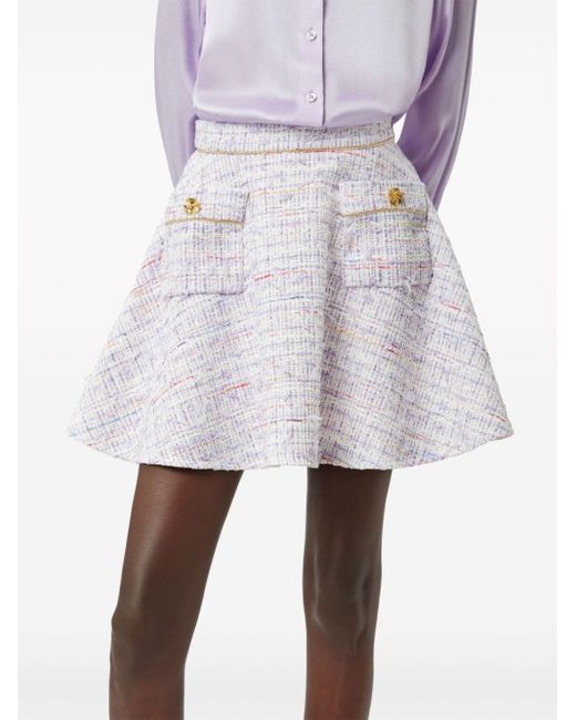 Minigonna in tweed di Nina Ricci in Purple