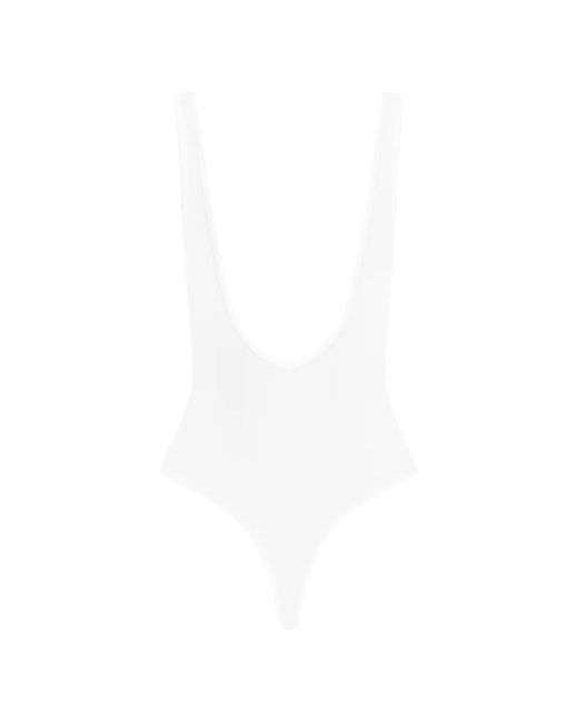 Maison Close White La Femme Amazone Bodysuit