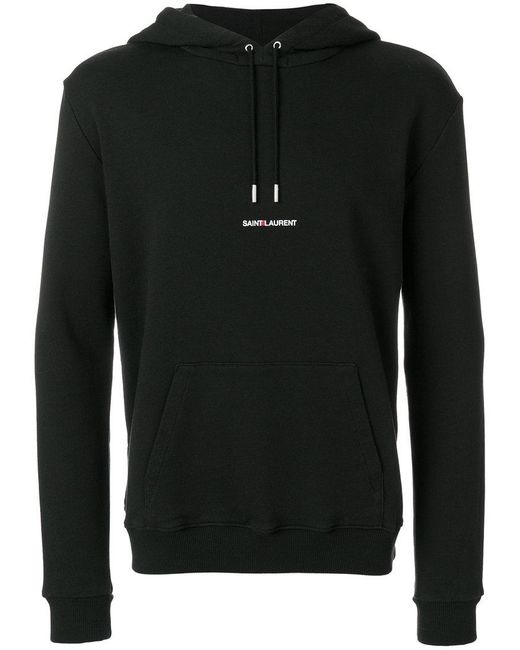 Lyst - Saint Laurent Signature Cropped Hoodie in Black for Men