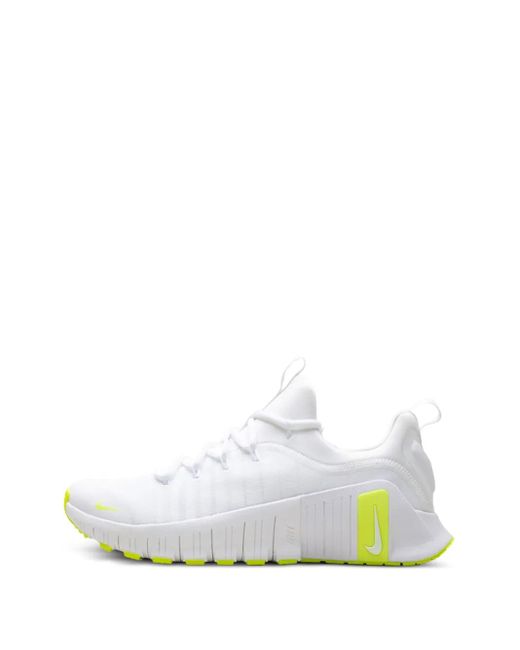 Nike White Free Metcon 6 Volt" Sneakers for men