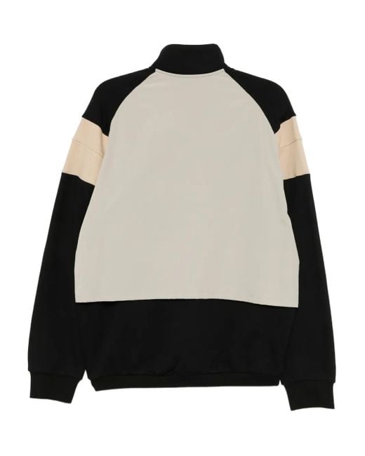 CROQUIS Black Biker Pullover Sweatshirt for men