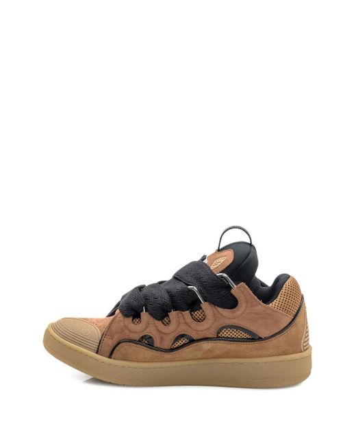 Lanvin Brown Curb Sneakers