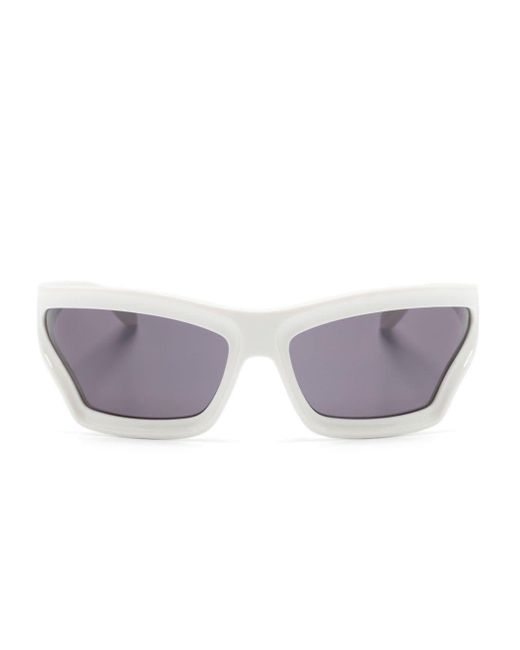 Loewe Gray Arch Wraparound-frame Sunglasses