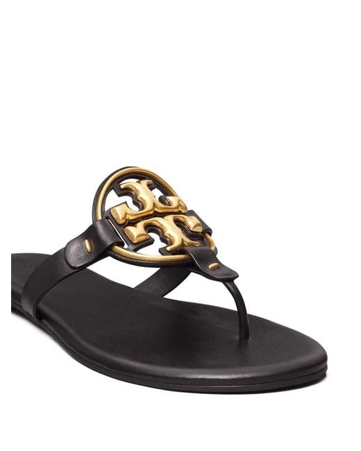 Tory Burch Black Miller Soft Sandals
