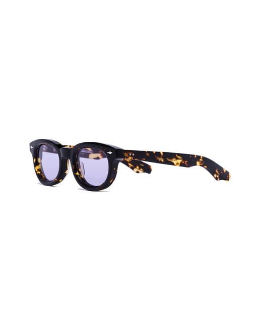 Jacques Marie Mage Akira Tortoiseshell-effect Round Sunglasses in 