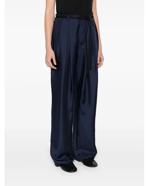 Barena Blue Silk Trousers