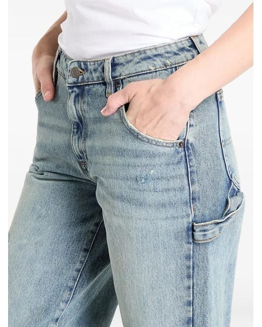 Guess Gerafelde Jeans in het Blue