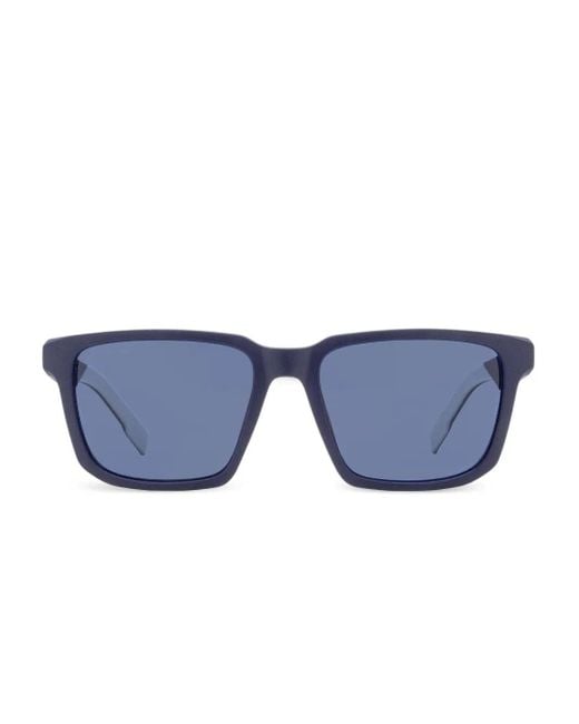 Lacoste Blue Rectangular High-Bridge Sunglasses for men