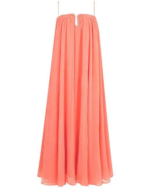 Aje. Pink Midikleid Im Layering-Look