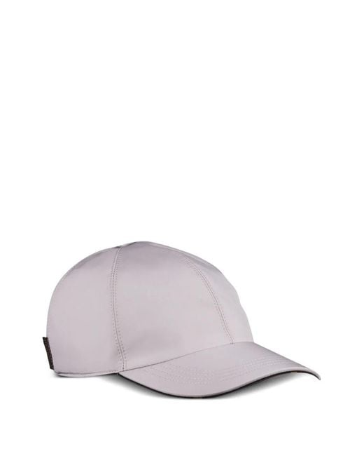 Moorer Purple Curved-Peak Baseball Cap for men