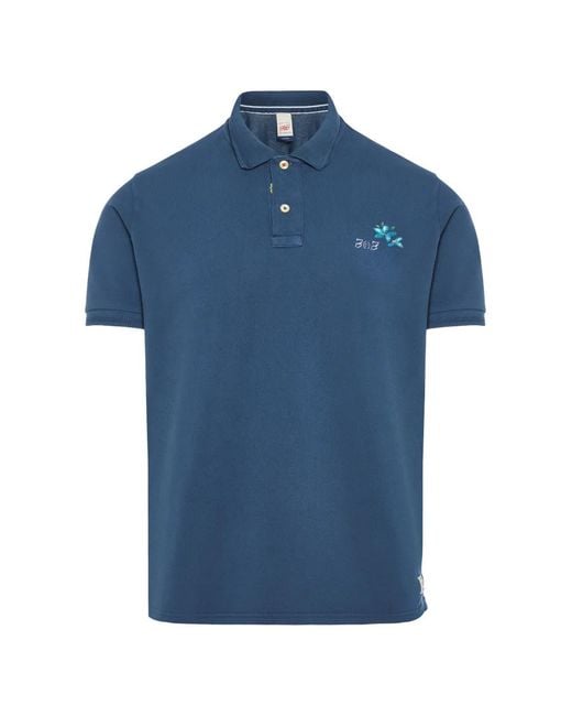 Bob Blue Logo-Print Piqué Polo Shirt for men