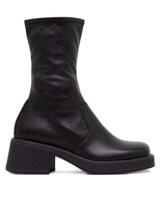 Vagabond 59 Mm Dorah Leren Laarzen in het Black