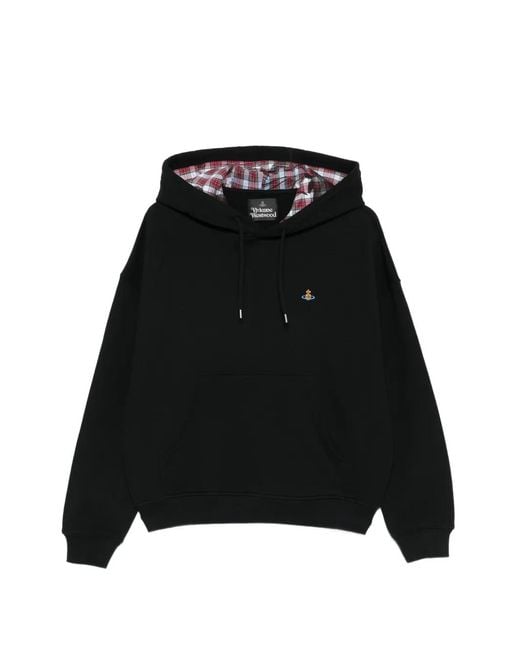 Vivienne Westwood Black Hooded Pouch Pocket Hoodie for men