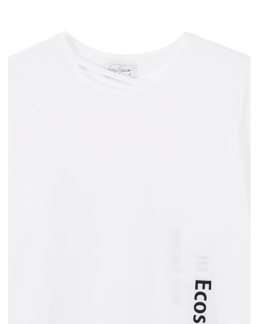 Yohji Yamamoto White Long-Sleeve T-Shirt for men