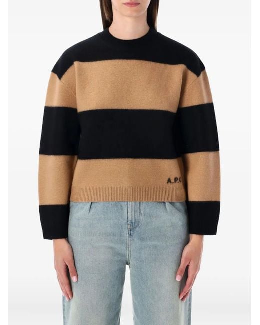 Jersey Penny a rayas A.P.C. de color Black
