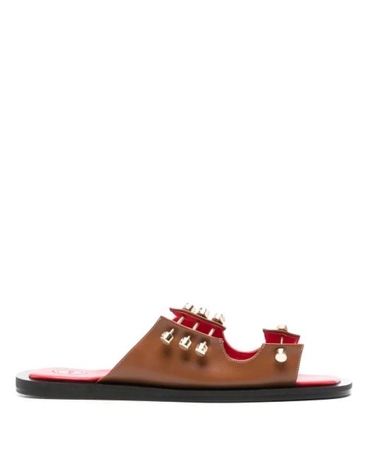 HARDOT Brown Move On Leather Sandals