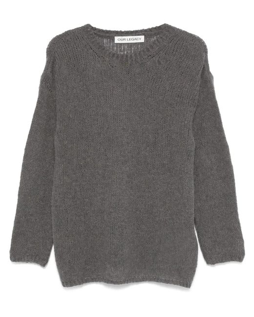 Our Legacy Gray Popover Jumper