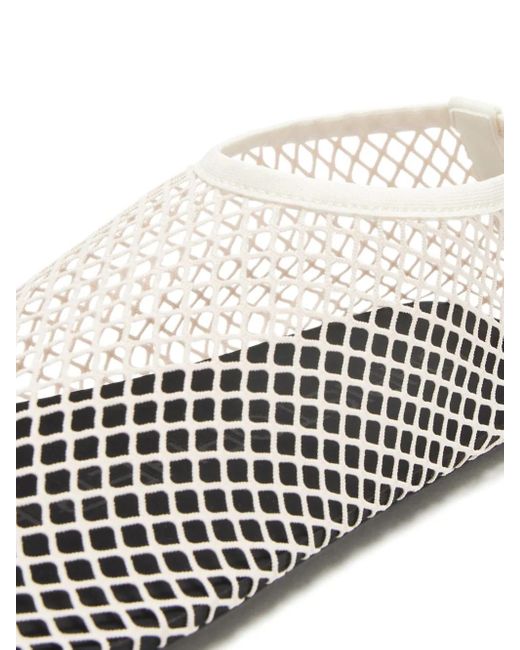 Christopher Esber Mesh Ballerina's in het White