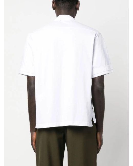 Polo de manga corta Roberto Collina de hombre de color White