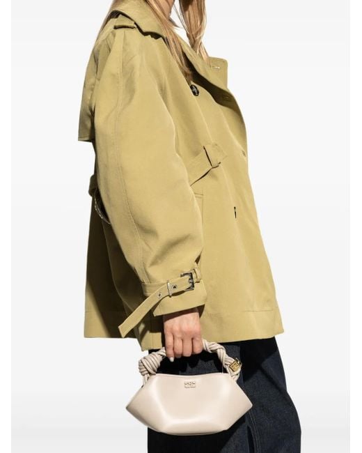 Ganni Natural Mini Bou Tote Bag