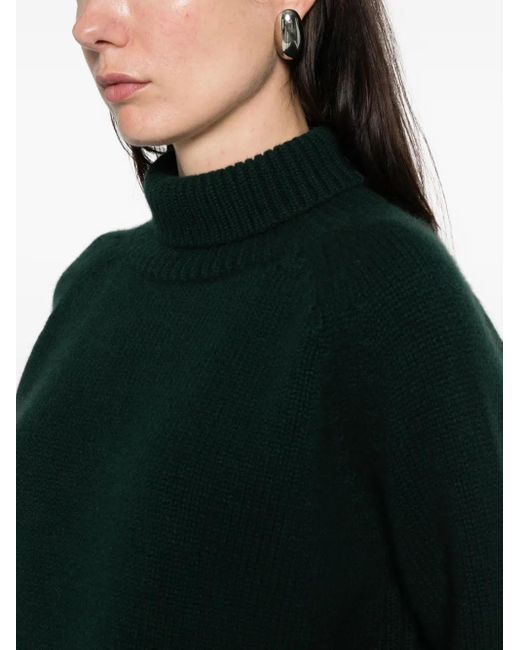 Be You Black Geknöpfter Rollkragenpullover