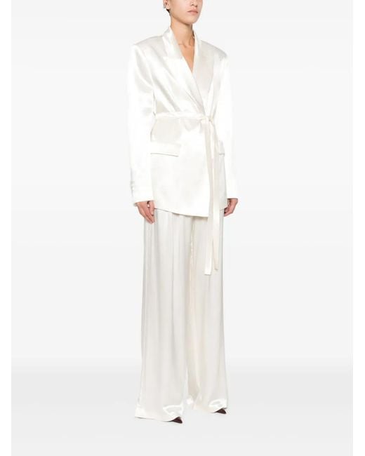 ANDAMANE White Tie-Waist Jacket