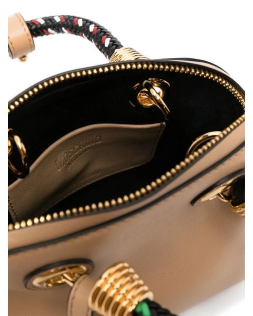 Moschino Natural Leather Tote Bag