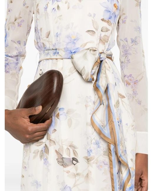 Zimmermann White "Luna Sheath" Long Dress