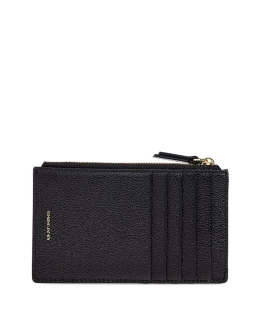 Emporio Armani Black Leather Card Case
