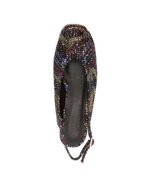 Missoni Brown Open-Toe Slingback Sandals