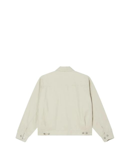 Obey White Walter Work Jacket for men