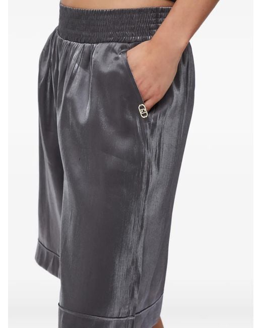 Liu Jo Gray Short De Bain À Effet Métallisé