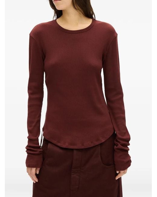 Ann Demeulemeester Red Dot Wrinkled T-Shirt
