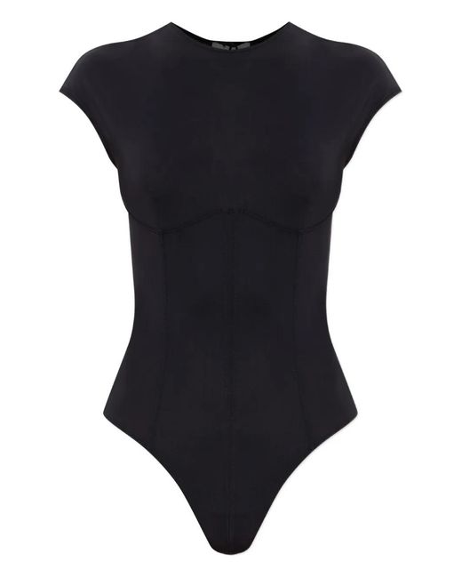 Agolde Nadia Body Met Ronde Hals in het Black