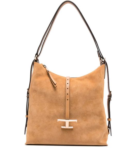 Borsa A Spalla Con Fibbia Timeless di Tod's in Brown